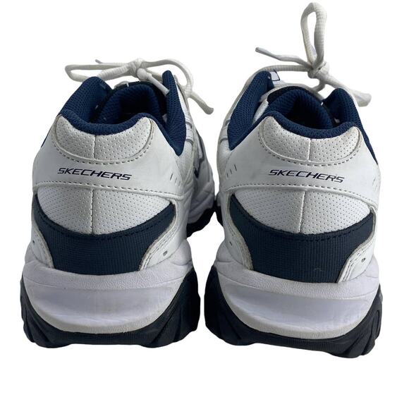 Men's 9 SKECHERS After Burn Memory Fit Reprint White Missing Insoles  50127EWW - Picture 5 of 12